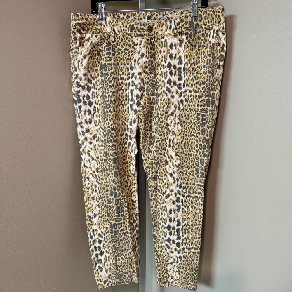 7 For All Mankind Leopard Print Jeans